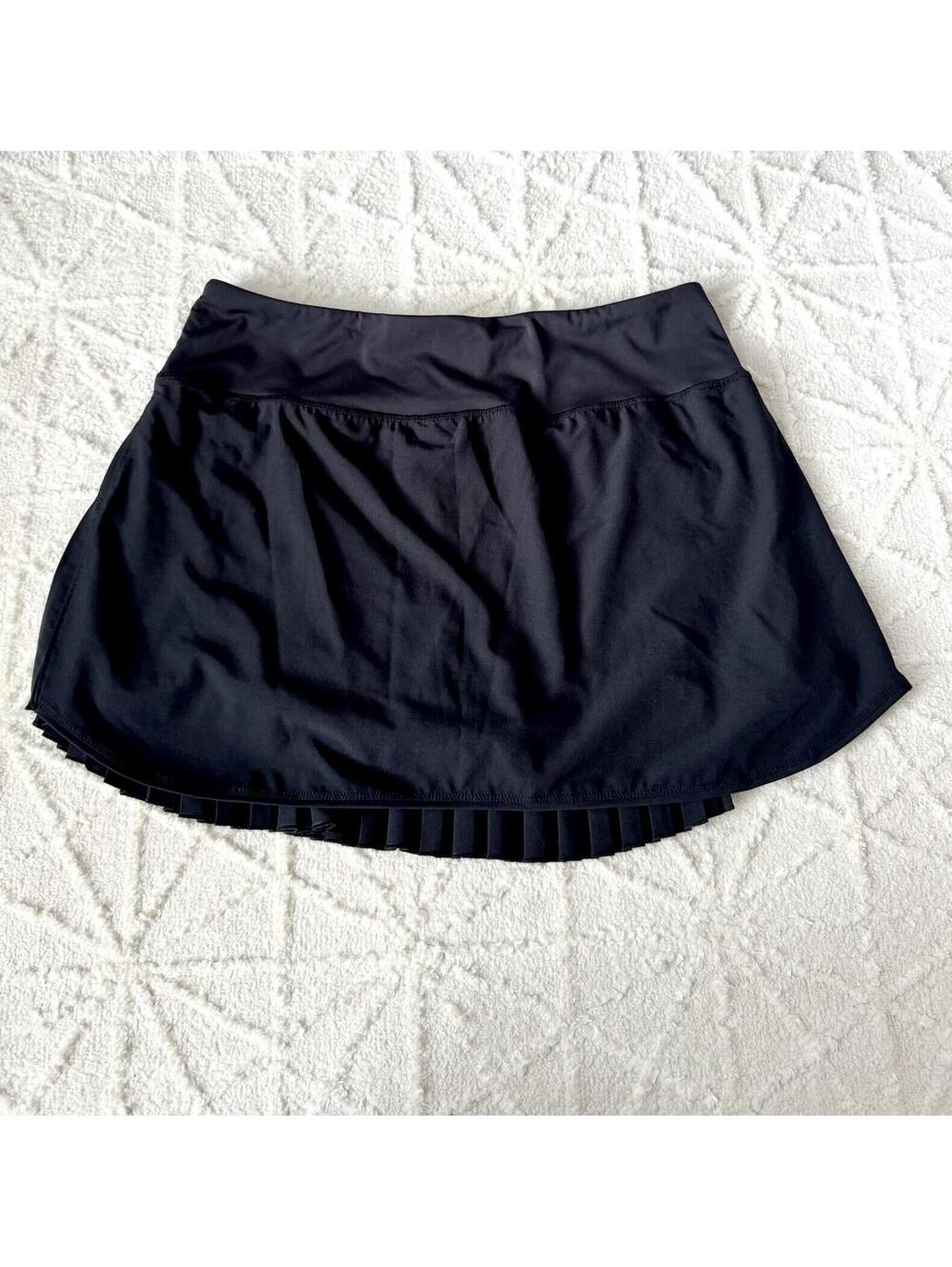 BALEAF Women's Size XL Black Pull-on UPF 50+ Pleated Golf Tennis Skort NWOT